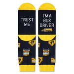 Cool Bus Driver Unisex Black Crew Socks