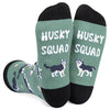 Funny Novelty Socks for Dog Lover, Husky Lovers Gifts, Cute Husky Printed Casual Crew Sock Gifts for Men Women