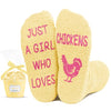 Cute Chicken Gifts for Girls, Crazy Fuzzy Chicken Socks Gifts for 7-10 years old Girls, Chicken Gifts for Chicken Lovers, Perfect Gifts for Daughters and Granddaughters Who Love Chicken