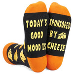 Cheese Lovers Gifts Novelty Cheese Sock for Men Women, Funny Socks Cheese Gifts Cool Socks, Funny Saying Socks Gifts for Cheese Lovers