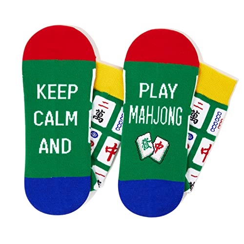 Novelty Mahjong Socks, Funny Mahjong Gifts for Mahjong Lovers, Gifts For Men Women, Unisex Mahjong Themed Socks, Mahjong Lover Gift, Silly Socks, Fun Socks