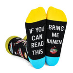 Unisex Ramen Socks, Ramen Lover Gift, Funny Food Socks, Novelty Ramen Gifts, Gift Ideas for Men Women, Funny Ramen Socks for Ramen Lovers, Valentines Gifts, Christmas Gifts
