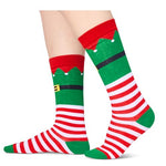 Christmas Socks for Kids, Christmas Elf Socks, Gift for Christmas, Funny Gift, Colorful Socks, Motif Socks, Themed Socks, Xmas Elf Socks, Xmas Gifts Girls Boys, Gifts for 7-10 Years Old
