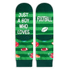 Novelty Football Socks for Kids, Funny Football Gifts for Sports Lovers, Kids' Gifts for Boys and Girls, Unisex Football Themed Socks Children, Silly Socks, Cute Socks, Gifts for 7-10 Years Old