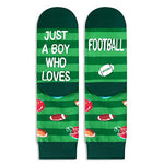 Novelty Football Socks for Kids, Funny Football Gifts for Sports Lovers, Kids' Gifts for Boys and Girls, Unisex Football Themed Socks Children, Silly Socks, Cute Socks, Gifts for 7-10 Years Old