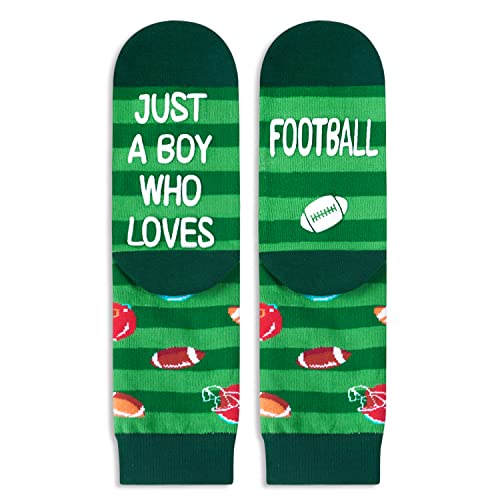 Novelty Football Socks for Kids, Funny Football Gifts for Sports Lovers, Kids' Gifts for Boys and Girls, Unisex Football Themed Socks Children, Silly Socks, Cute Socks, Gifts for 7-10 Years Old