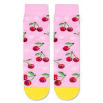 Funny Cherry Socks For Teen Boys Girls Cute Novelty Fruit Socks, Cherry Gifts For Kids 7-10 Years Old