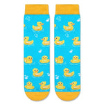 Novelty Duck Girls' Blue Crew Socks