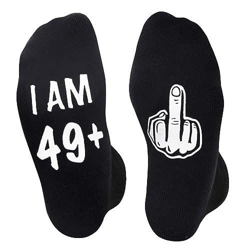 Unique 50th Birthday Gifts for Men Women, Crazy Silly 50st Birthday Socks, Funny Gift Idea for Unisex Adult 50-Year-Old