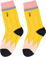 Funny Pencil Socks, Crazy Socks For Kids, Back to School Gifts, Gifts for Girls, School Socks Girls, Kids Socks, Gifts for 7-10 Years Old Girl