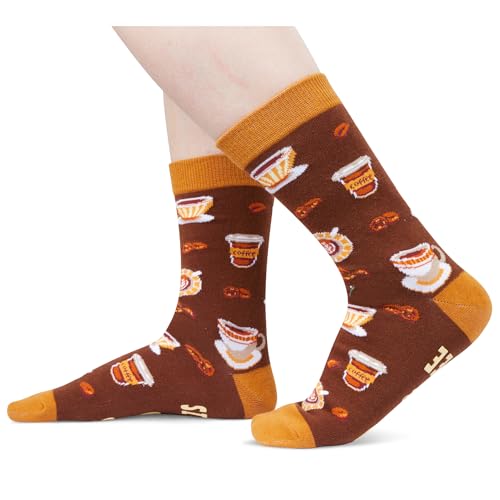 Coffee Lovers Gifts Novelty Coffee Sock for Men Women, Funny Socks Coffee Gifts Cool Socks, Funny Saying Socks Gifts for Coffee Lovers