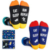 Unisex Runners Socks Funny Running Socks, Running Gifts Cross Country Running Gifts Marathon Runner Gifts Funny Running Gifts
