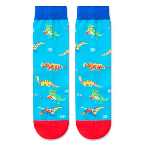 Unique Dinosaur Lover Gifts Novelty Dinosaur Gifts for Boys Girls Fun Dinosaur Socks for Kids, Gift for 4-7 Years Old