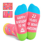 22nd Birthday Gifts Socks for 22 Year Old Female Male, 22 Year Old Girl Boy Gifts Ideas, Gifts for 22 Year Old Women Men