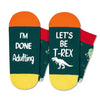 Unisex Dinosaur Gifts for Women Dinosaur Gifts for Men, Unsex Dino Gifts, Funny Socks Dinosaur Socks Women Dinosaur Socks Men