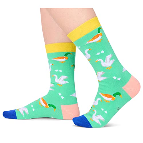Unisex Funny Duck Socks, Duck Gifts for Women and Men, Duck Gifts Farm Animal Socks