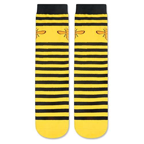 Funny Saying Bee Gifts for Women,Just A Girl Who Loves Bees,Novelty Bee Print Socks