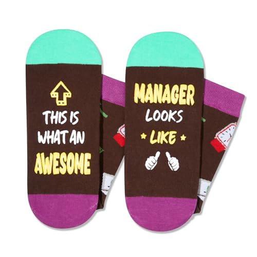 Unisex Funny Office Socks, Hilarious Gifts for Project, Nurse, Case, Stage, Office, Property, Assistant, Restaurant, and General Managers, Perfect Gift Idea