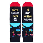 Gifts for 10 Year Old Girls Boys 10th Birthday Gifts, Gifts for Boys Girls age 10, Crazy Silly Funny Ten Year Old Socks for Kids