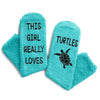 Funny Turtle Gifts for Women Girls, Sea Turtle Gifts Ocean Gifts, Cute Funny Novelty Turtle Socks Gifts