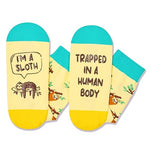 Gender-Neutral Sloth Gifts, Unisex Sloth Socks for Women and Men, Sloth Gifts Animal Socks