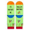 Unisex Cool Socks Roller Skating Socks Roller Skate Socks Men Women, Roller Skate Gifts Roller Skating Gifts Funny Sports Gifts