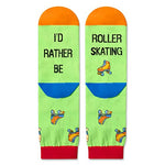Unisex Cool Socks Roller Skating Socks Roller Skate Socks Men Women, Roller Skate Gifts Roller Skating Gifts Funny Sports Gifts