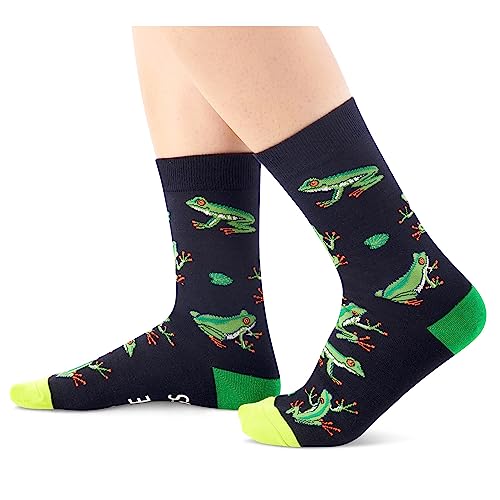 One-Size-Fits-All Frog Gifts, Unisex Frog Socks for Women and Men,  Marine Gifts Gender-Neutral Frog Socks