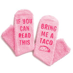 Crazy Taco Socks for Girls, Funny Silly Socks, Novelty Taco Gifts for Taco Lovers, Taco Socks