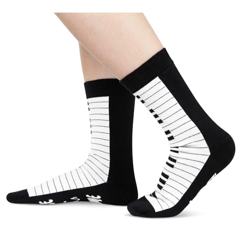 Funny Socks Music Gifts Piano Gifts for Women Men Teens, Gifts for Piano Players Piano Lovers Gifts Musician Gifts for Men Women