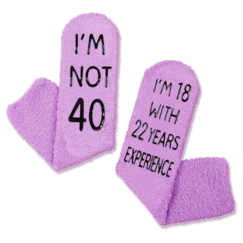 40th Birthday Gift Idea for Her 40 Year Old Funny 40st Birthday Socks Unique 40st Birthday Gifts for Mom, Wife, Friends Birthday Gift for Her