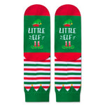 Christmas Elf Socks for Teens 4-7 Years Old, Christmas Elf Snata Gifts for Kids Funny Crazy Christmas Socks for Childen Novelty Festive Xmas Gift Present Stocking Stuffer