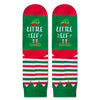 Funny Christmas Gifts, Funny Crazy Christmas Socks Holiday Socks for Childen, Elf Socks Santa Socks for Kids, Gifts for 7-10 Years Old