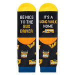 Unisex Bus Driver Socks, Best Gifts for Bus Drivers, School Bus Drivers, and Appreciation Gifts for Men and Women School Bus Drivers