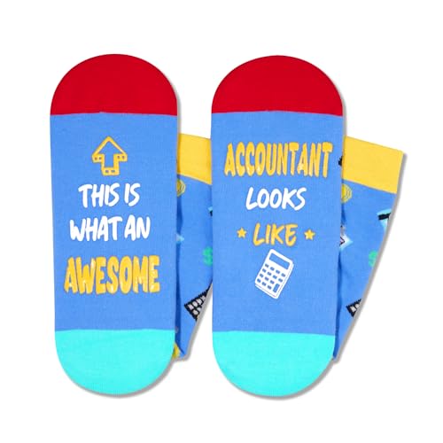 Unisex Funny Socks Accountant Socks, Funny Accountant Gifts Funny Gift for Accounting Boss CPA Men Women, Office Coworkers Gifts