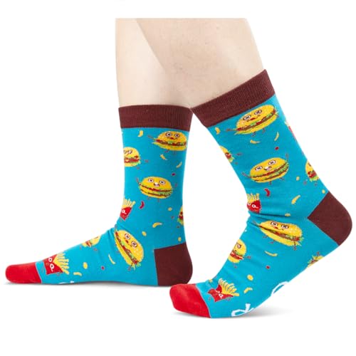 Unisex Burger Socks Cheeseburger Gifts, Funny Crazy Burger Gifts For Men Women, Hamburger Socks, Burger Squad