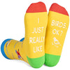 Gender-Neutral Bird Gifts, Unisex Bird Socks for Women and Men, Bird Gifts Animal Socks