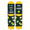 Funny Gifts Novelty Women Men Lemen Socks Lemen Gifts For Lemen Lovers Lemon Theme Gifts