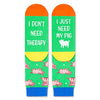 Gender-Neutral Pig Gifts, Unisex Fun Pig Socks for Women Men, Pig Gifts for Farmers Piggy Lovers, Novelty Farm Animal Socks