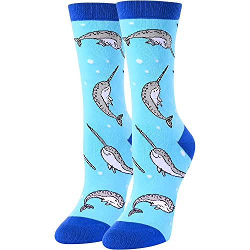 Funny Narwhal Gifts for Women Gifts for Her Narwhal Lovers Gift Cute Sock Gifts Narwhal Socks