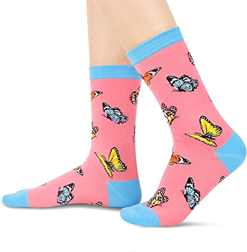 Funny Butterfly Gifts for Women Gifts for Her Butterfly Lovers Gift Cute Sock Gifts Butterfly Socks
