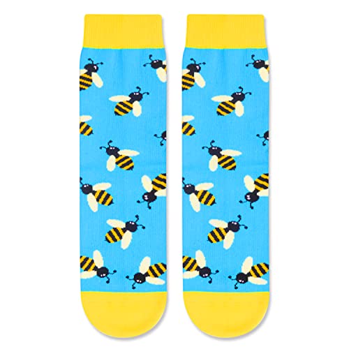 Unique Bee Lover Gifts Novelty Bee Gifts for Boys and Girls Fun Bee Socks for Kids, Gifts for 7-10 Years Old