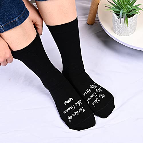 Groom Father Gift, Father of the Groom Socks, Unique Father of the Groom Gifts, Wedding Day Socks, Wedding Gift, Dad Gift from Groom, Perfect Gift from Groom to Dad