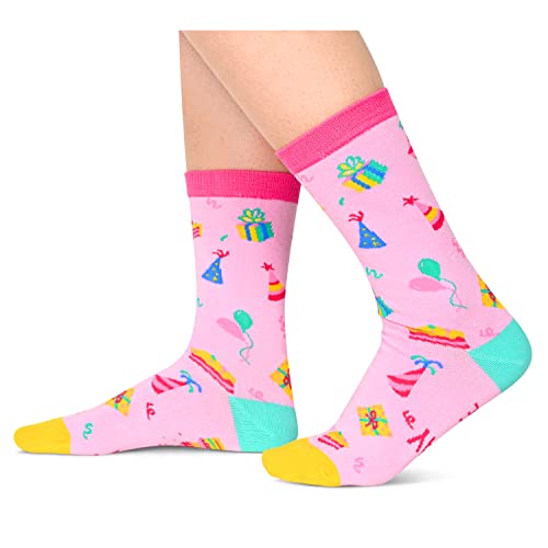 Unique 18th Birthday Gifts for 18 Year Old Girl, Funny 18th Birthday Socks, Crazy Silly Gift Idea for Sisters, Daughters, Friends, Birthday Gift for Her