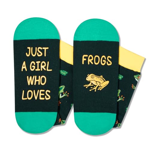 Crazy Silly Fun Socks for Women, Frog Gifts for Frog Lovers