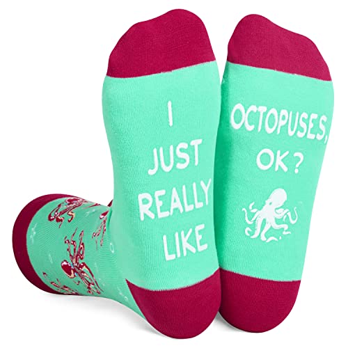 Gender-Neutral Octopus Gifts, Unisex Octopus Socks for Women and Men, Octopus Ocean Socks