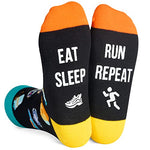 Novelty Running Socks for Men Women who Love to Run, Funny Running Gifts for Runners, Running Enthusiast Gifts