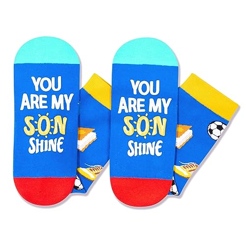 Crazy Novelty Socks, Fun Unique Gifts for Son, Father to Son Gifts, Mother to Son Gifts, Son Birthday Gift, Greatest Present for Your Son, Son Gifts