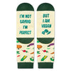 Vegans Gifts, Unisex Funny Vegetarian Gifts for Men Women, Novelty Vegan Socks, Eco Gifts, Socks Gifts, Novelty Socks, Unisex Socks