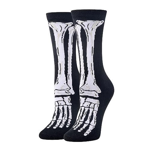 X-Ray Socks Doctor Gifts, Silly Halloween Gifts for Men, Funny Crazy Halloween Socks, Skeleton Socks, Bone Socks, Spooky Gifts